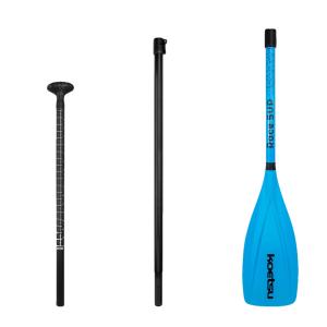 Весло SUP разборное карбон-нейлон Race SUP KTS синее вес 815г. 