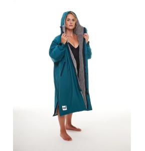 Пончо-плащ утепленный RED ORIGINAL PRO CHANGE JACKET EVO LONG SLEEVE 2024 (teal , L, Светло-синий)